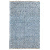 Caldwell Transitional Distressed Blue Gray Area Rug (3'6" x 5'6")