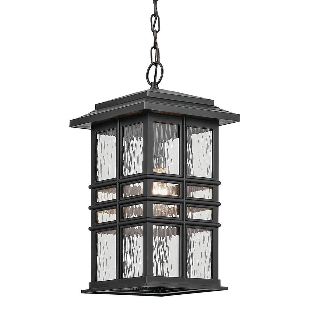 Beacon Square Outdoor Pendant (Textured Black)