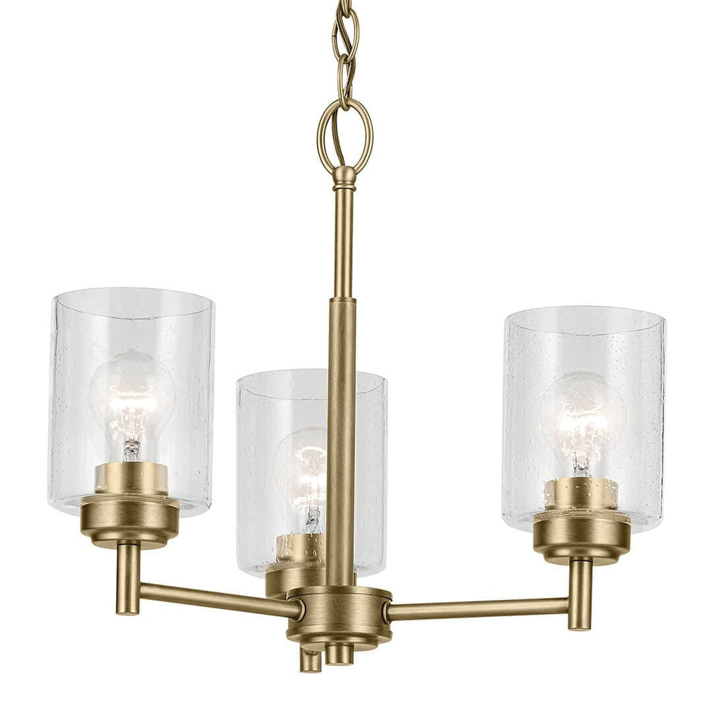 Winslow Mini Chandelier (Natural Brass)