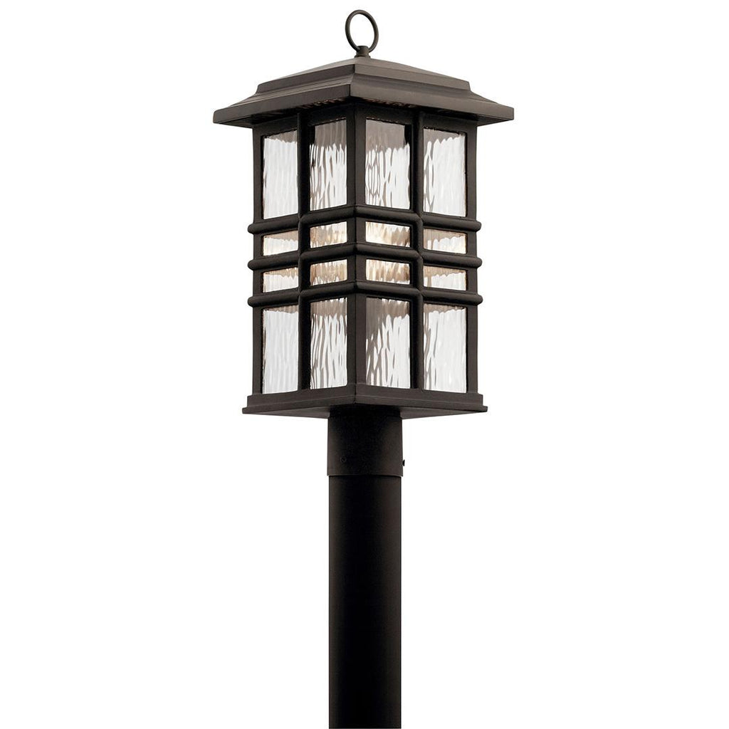 Beacon Square Outdoor Post Mount (Textured Black)