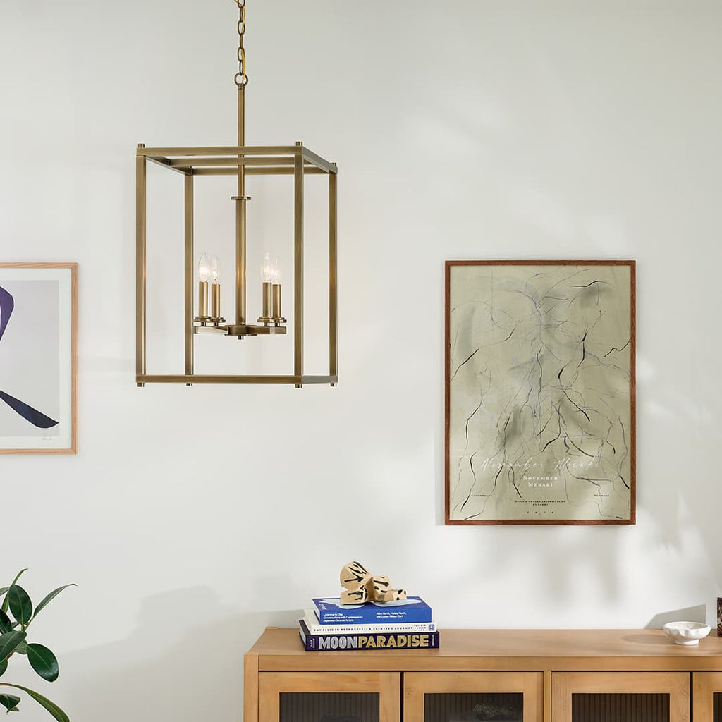 Crosby Foyer Pendant (Natural Brass)