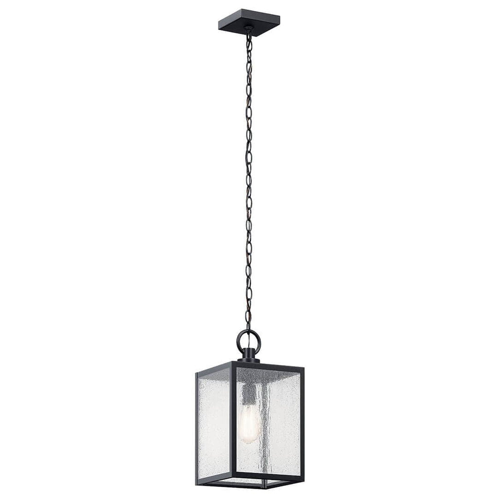 Lahden Outdoor Pendant / Semi Flush (Black Textured)