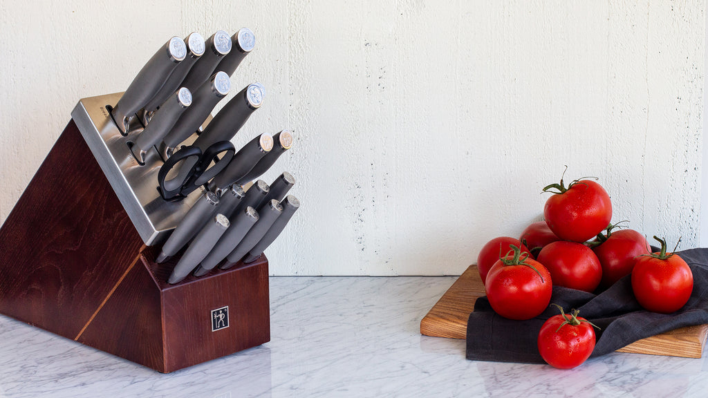 20-Piece Self-Sharpening Knife Block Set Graphite