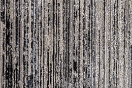 Micah Modern Abstract Black Gray Area Rug (1'8" x 2'10")