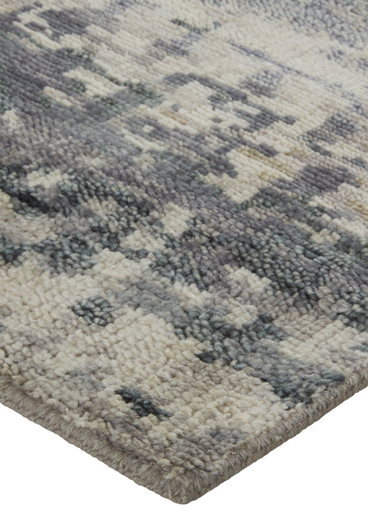 Palomar Transitional Abstract Tan Taupe Area Rug (7'9" x 9'9")