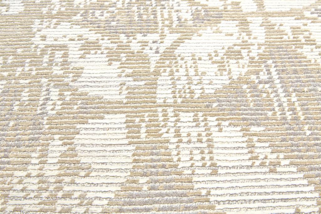 Finley Transitional Geometric Ivory Gold Taupe Area Rug (7'9" x 9'9")