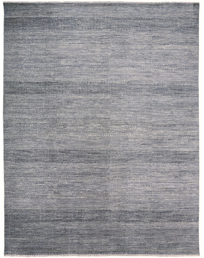 Janson Transitional Stripes Silver Area Rug (5'6" x 8'6" / Pattern 2)