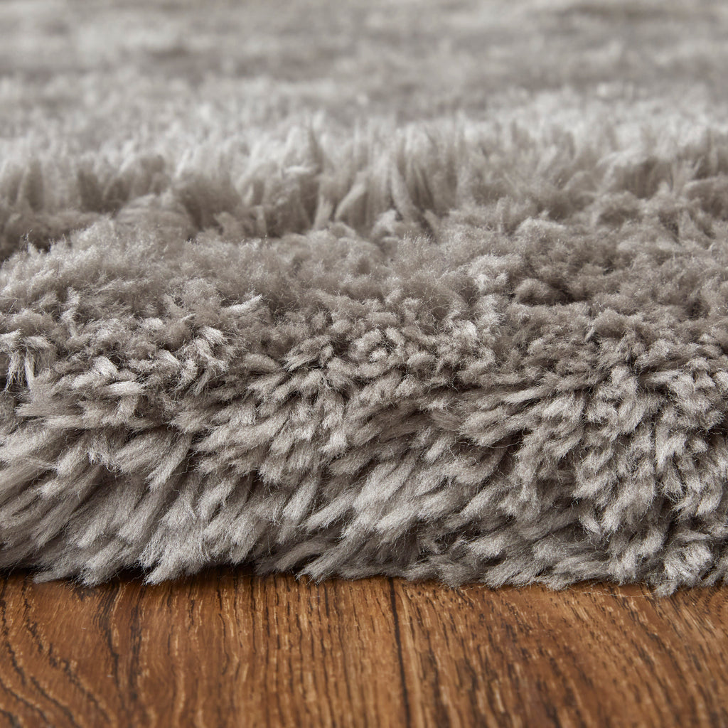 Beckley Transitional Solid Gray Silver Taupe Area Rug (9'6" x 13'6")