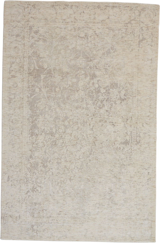 Reagan Transitional Floral Botanical Ivory Tan Area Rug (9'6" x 13'6")