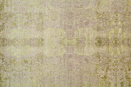 Adira Transitional Distressed Tan Green Gold Area Rug (7'9" x 9'9")