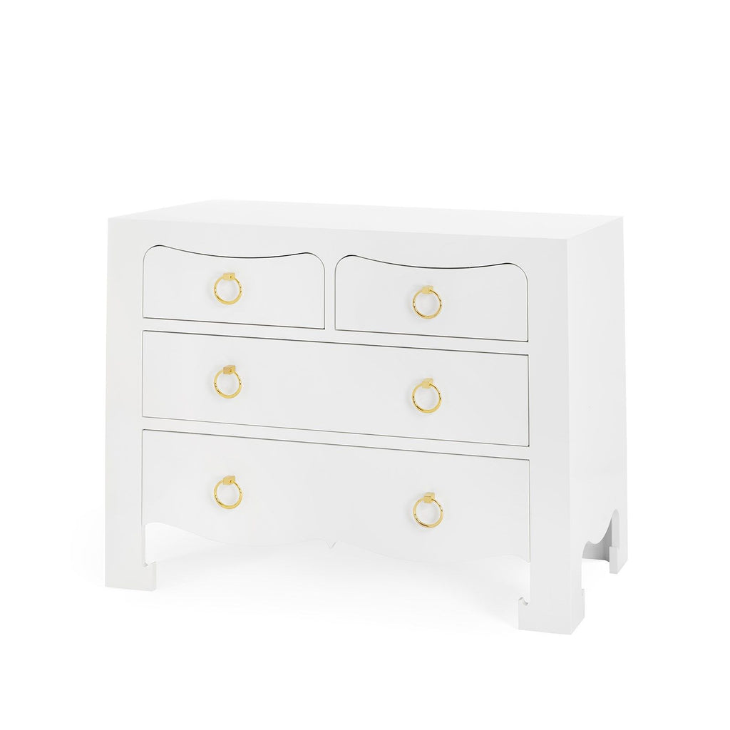 Jacqui Large 4-Drawer - Chiffon White