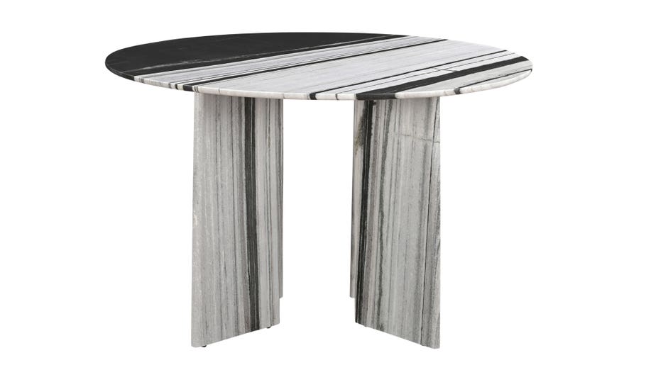 Celia Round Dining Table - Panda Marble