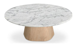 Evelyn Coffee Table, White Marble