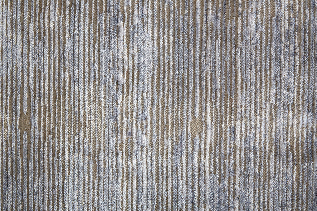 Laina Transitional Distressed Taupe Silver Tan Area Rug (9'8" x 12'8")