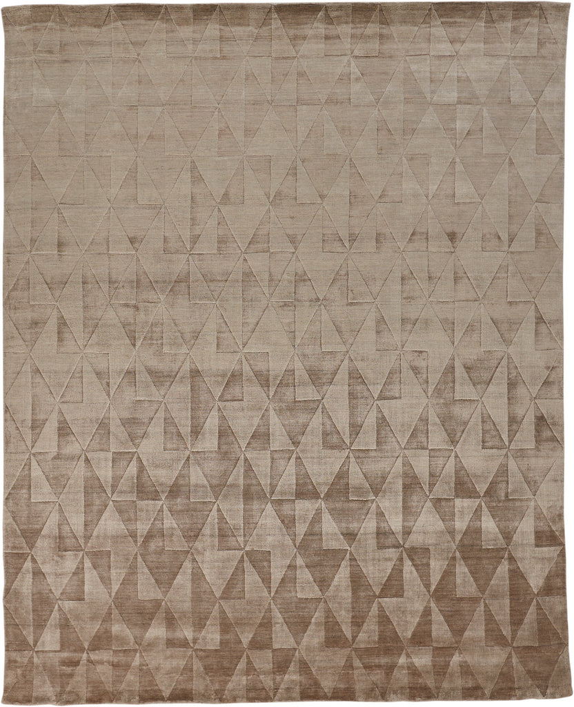 Gramercy Modern Geometric Taupe Area Rug (2' x 3')