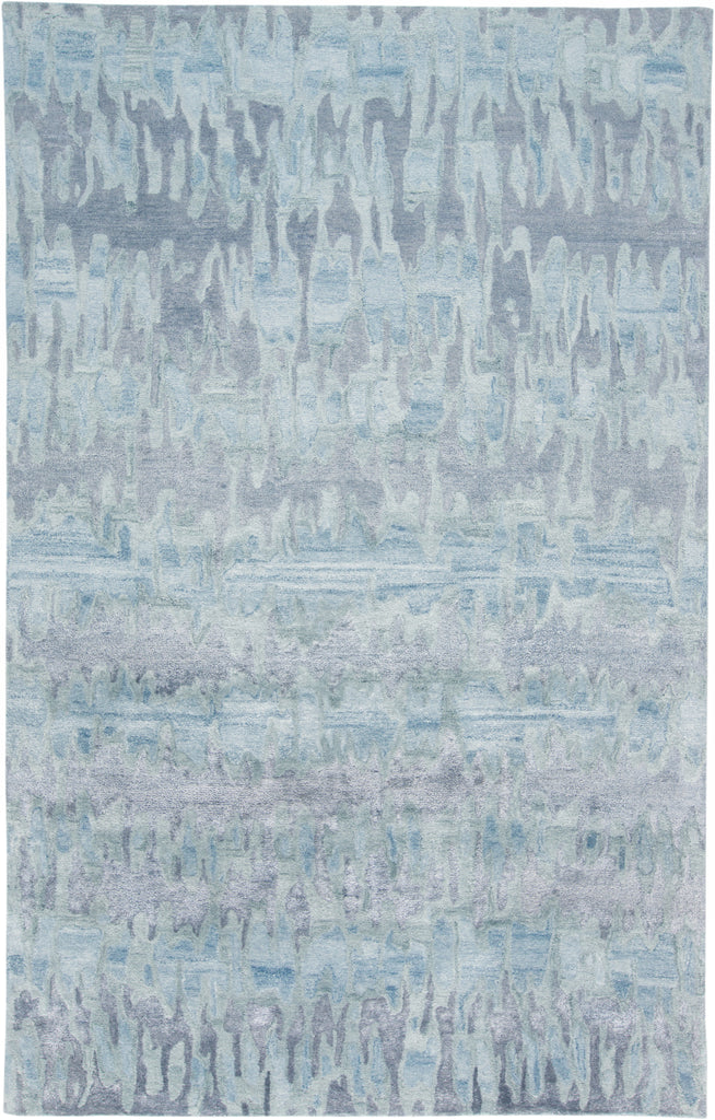 Dryden Transitional Abstract Blue Green Gray Area Rug (2' x 3')