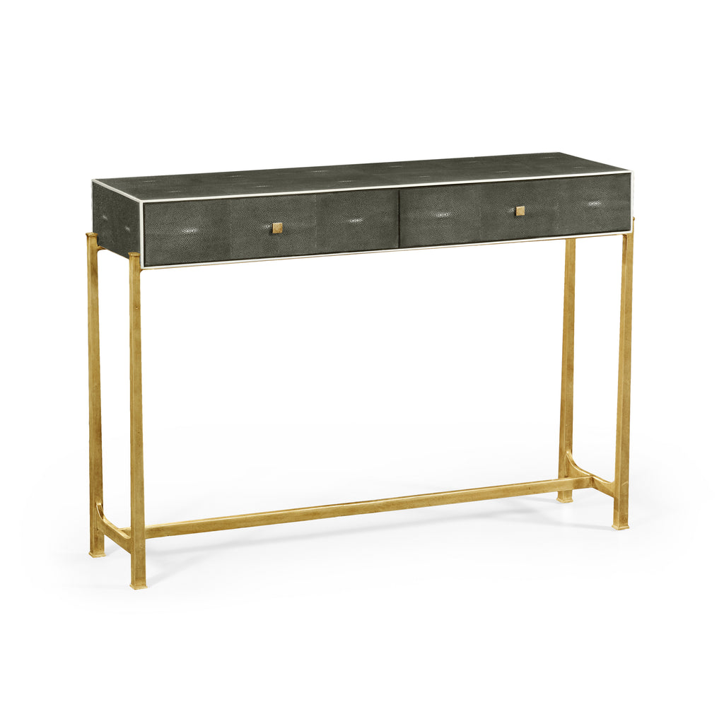 Luxe Shagreen Console Table