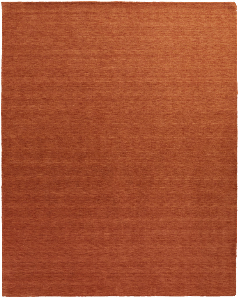 Luna Modern Solid Orange Area Rug (2' x 3')