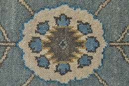 Ustad Traditional Persian Blue Gray Taupe Area Rug (2' x 3')