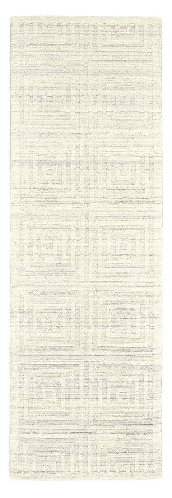 Gramercy Modern Geometric Ivory Area Rug (2'6" x 8')