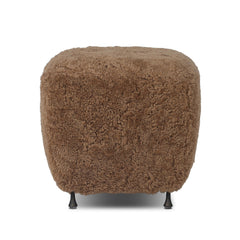 Joey Ottoman - Amber Shearling