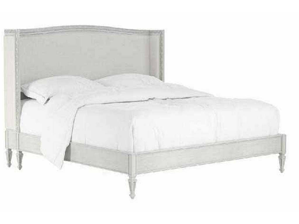 White Antisolar Upholstered Shelter King Bed