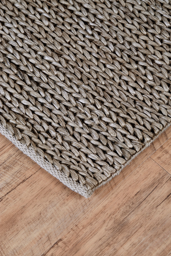 Durham Modern Solid Gray Area Rug (5' x 8')