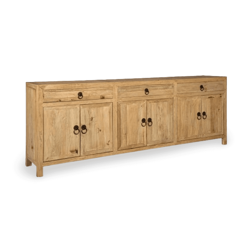 Large Old Elm Sideboard