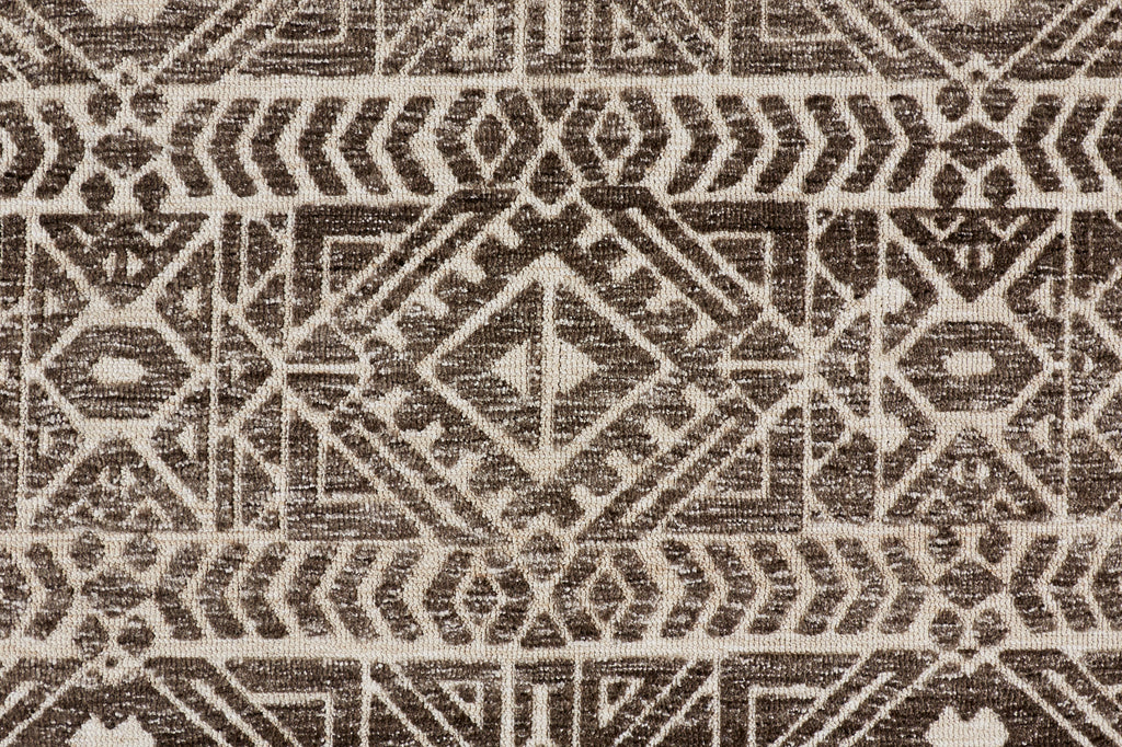 Colton Modern Southwestern Brown Taupe Ivory Area Rug (5' x 8')