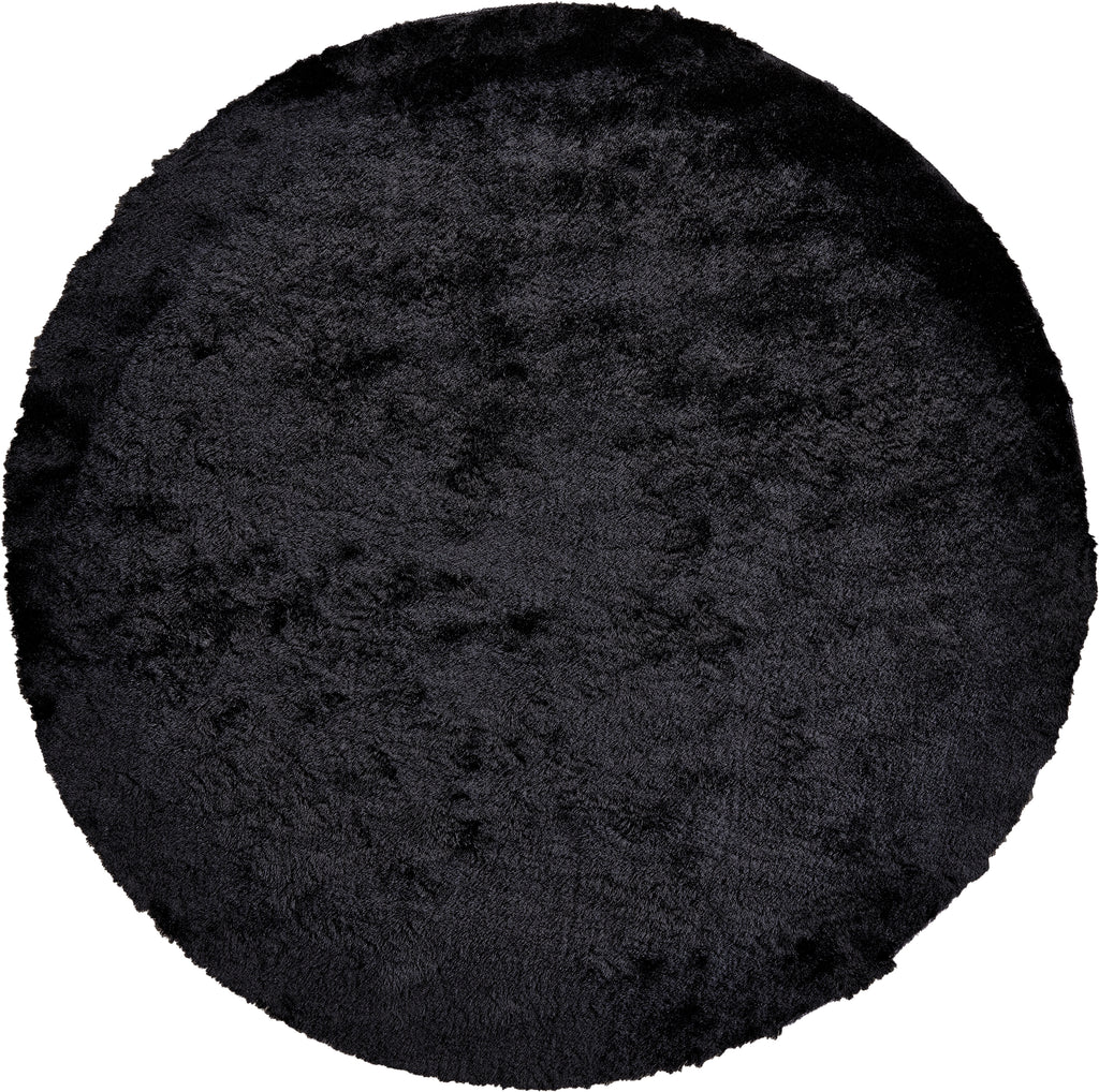 Indochine Modern Solid Black Area Rug (10' x 10')