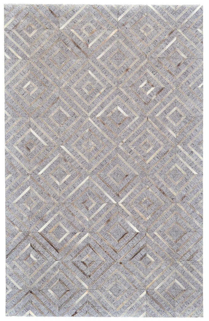 Fannin Transitional Geometric Gray Taupe Ivory Area Rug (2' x 3' / Pattern 2)