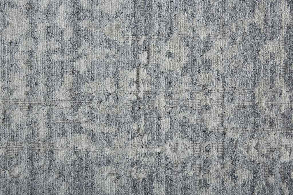 Langford Transitional Distressed Silver Gray Area Rug (2' x 3')