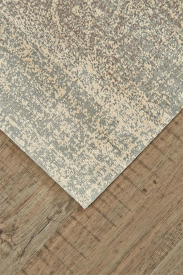 Fiona Transitional Geometric Brown Ivory Gray Area Rug (7'4" x 10'3")