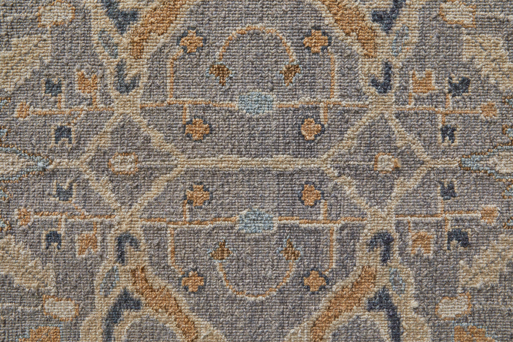 Corbitt Traditional Oriental Gray Gold Area Rug (9'6" x 13'6")