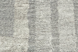 Noor Modern Abstract Gray Taupe Ivory Area Rug (7'9" x 9'9")