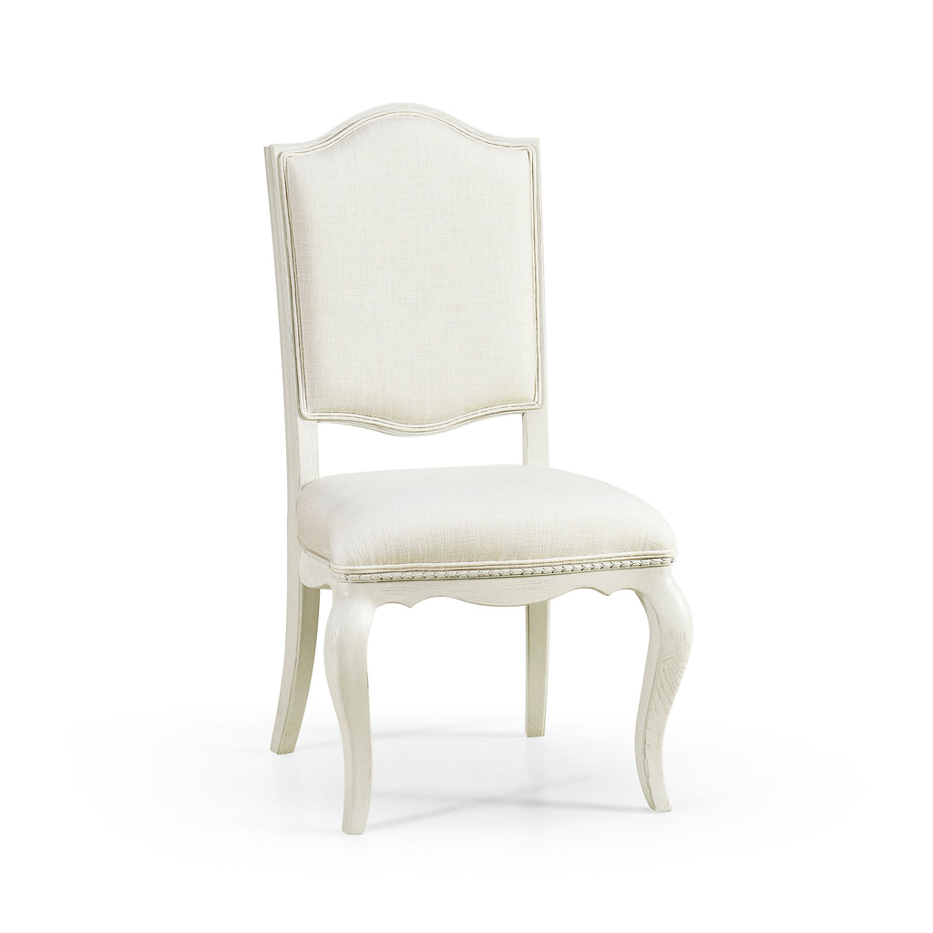 White Undulatus Dining Side Chair