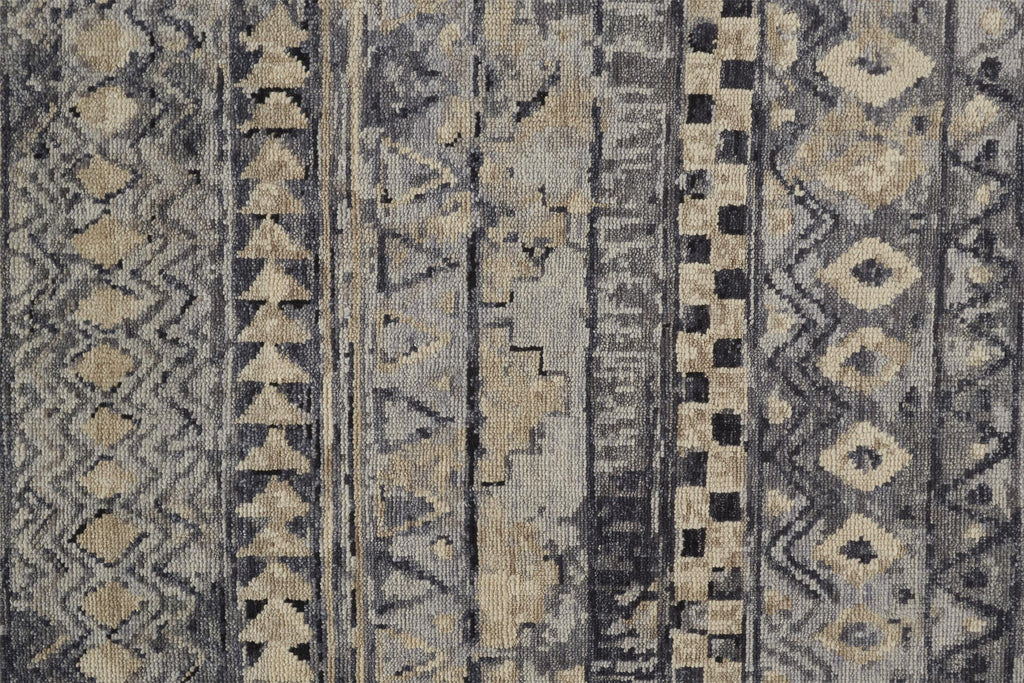 Palomar Transitional Geometric Taupe Gray Tan Area Rug (9'6" x 13'6")