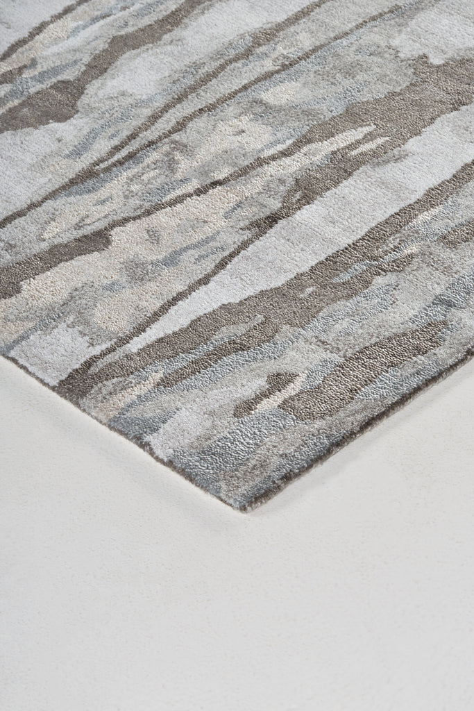 Dryden Transitional Abstract Taupe Ivory Gray Area Rug (8' x 10')