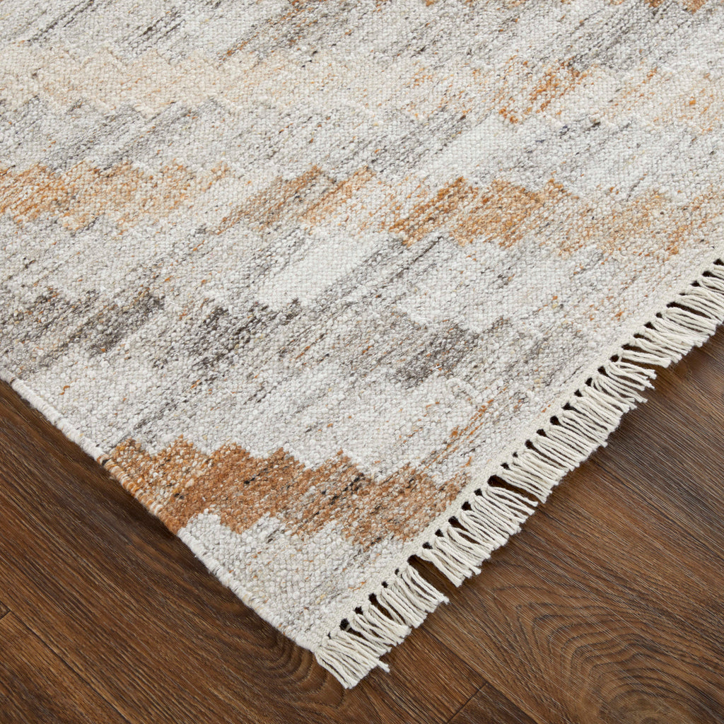 Beckett Transitional Geometric Ivory Gray Tan Area Rug (9'6" x 13'6")