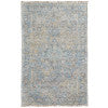 Caldwell Transitional Distressed Blue Gray Tan Area Rug (9' x 12')