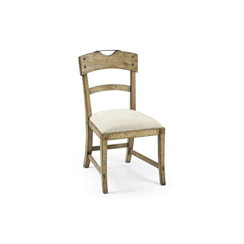 Casual Accents Light Driftwood Planked Side Chair