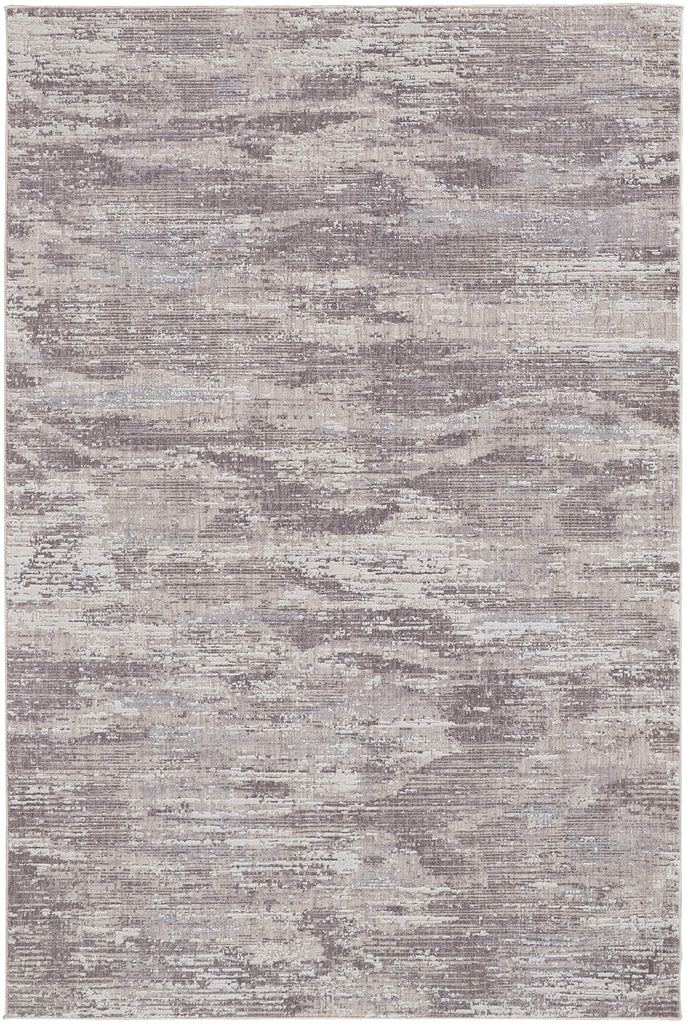 Lennon Transitional Abstract Tan Taupe Gray Area Rug (1'8" x 2'10")