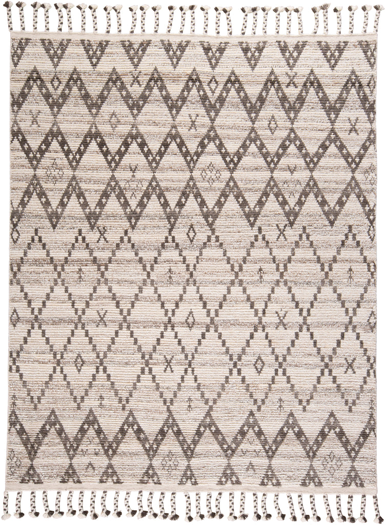 Twain Transitional Diamond Ivory Gray Taupe Area Rug (9'6" x 13'6")