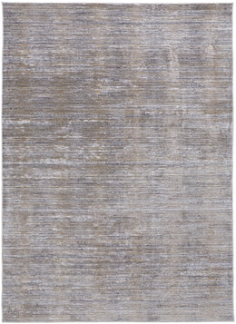 Laina Transitional Distressed Taupe Silver Tan Area Rug (3' x 12')