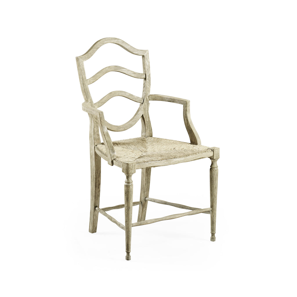 William Yeoward Bodiam Grey Oak Arm Chair