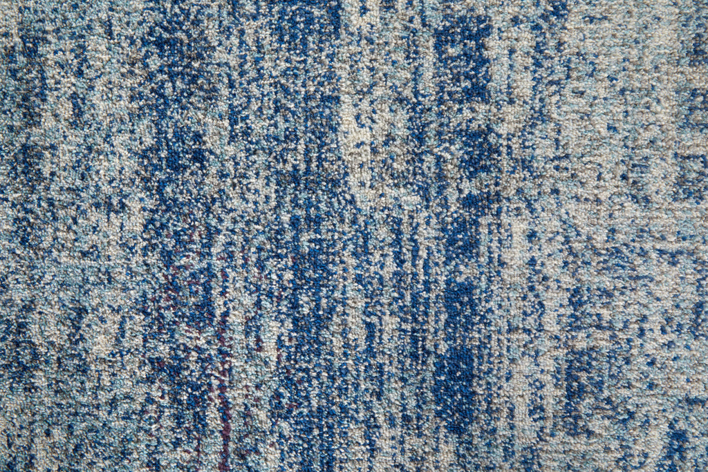 Edgemont Modern Abstract Blue Ivory Area Rug (3' x 5' / Pattern 1)