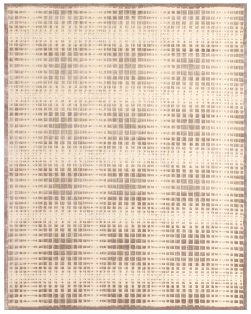 Saphir Zam Modern Geometric Tan Brown Taupe Area Rug (2'2" x 4' / Pattern 1)