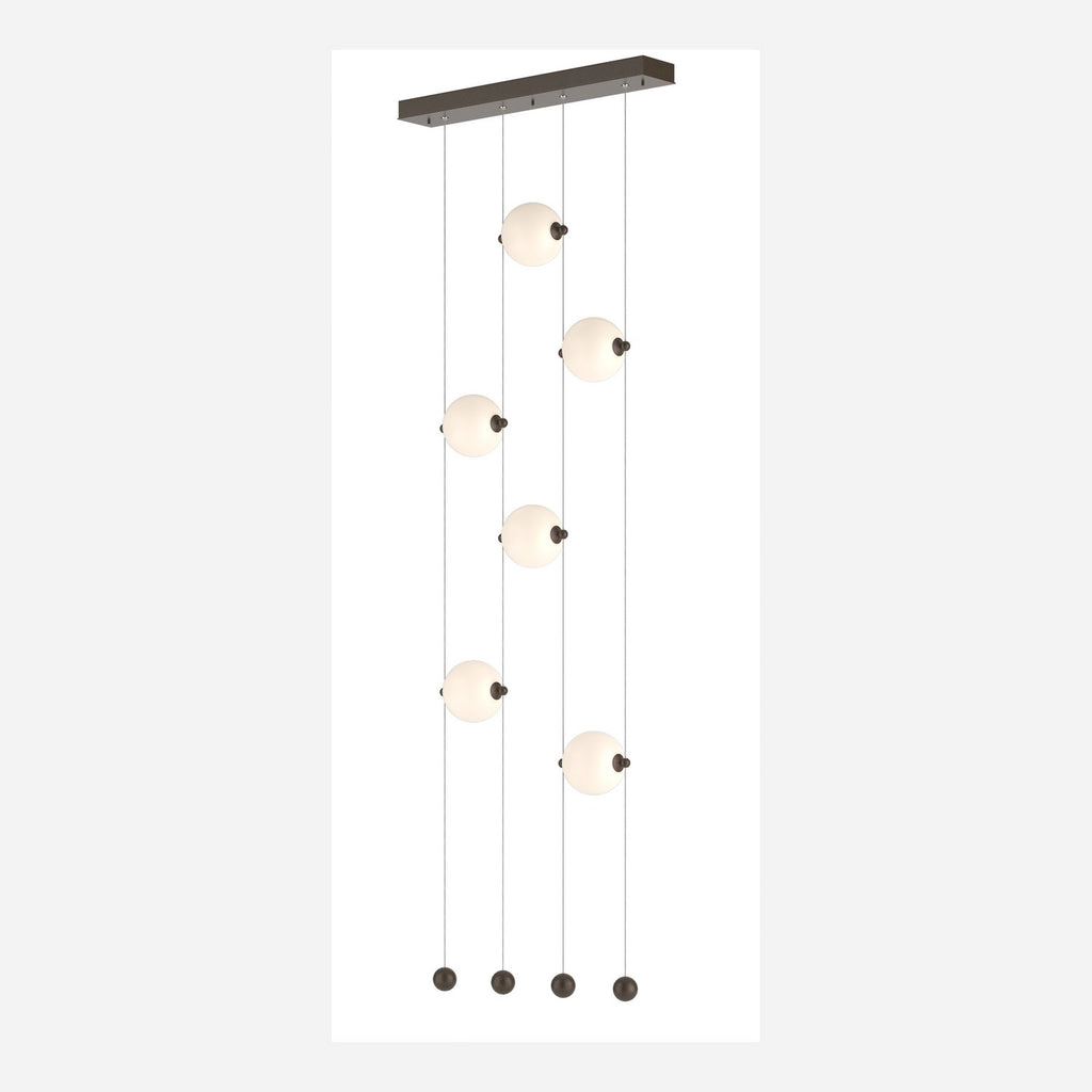 Abacus 6-Light Ceiling-to-Floor LED Pendant