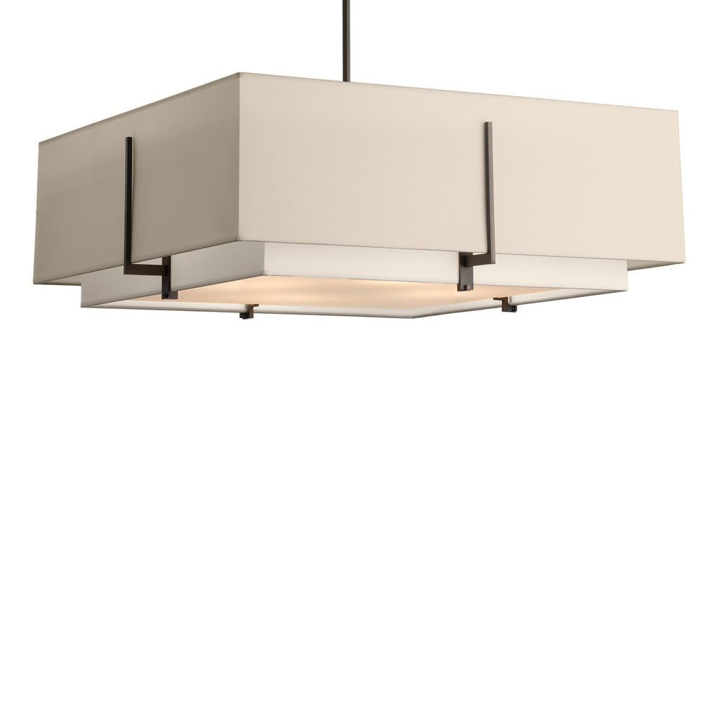 Exos Square Large Double Shade Pendant