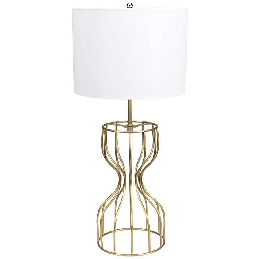 Perry Table Lamp, Antique Brass